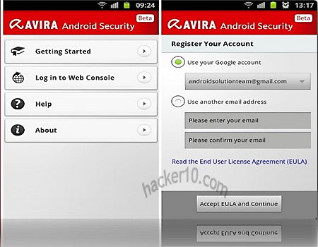 Avira Android security suite