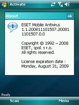 ESET Windows Mobile antivirus