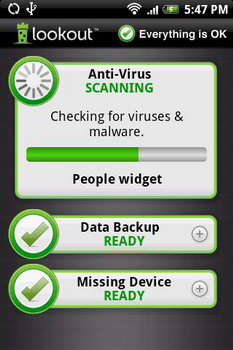 LookOut Mobile Security antivirus