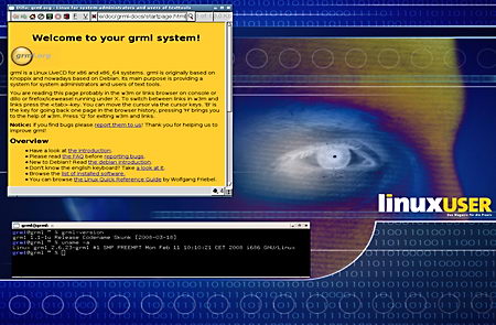 GRML Linux hackers distribution