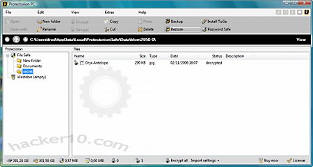 ProtectOrion file encryption software