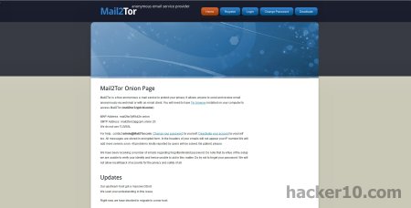 Encrypted Tor email service Mail2Tor