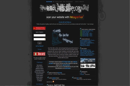 cyberwar game HackThisSite