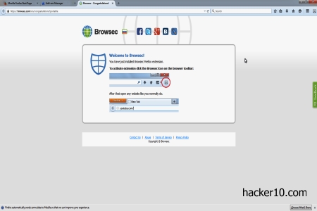 Browsec anonymous surfing Firefox addon